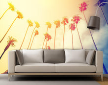 Carregar imagem no visualizador da galeria, Retro California Sunset Palmtree Wall Mural #6050
