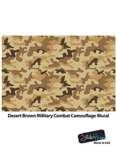 Carregar imagem no visualizador da galeria, Desert Brown Military Camo Camouflage Wall Mural #6062
