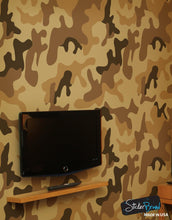 Carregar imagem no visualizador da galeria, Desert Brown Military Camo Camouflage Wall Mural #6062
