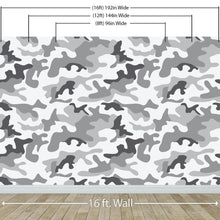 Load image into Gallery viewer, Urban Gray Military Combat Camo Camouflage Wall Mural #6063
