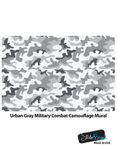 Load image into Gallery viewer, Urban Gray Military Combat Camo Camouflage Wall Mural #6063
