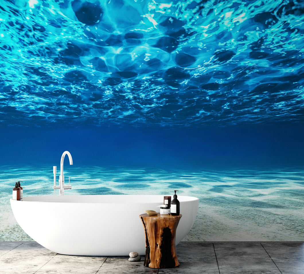 Underwater Wallpaper. View of Tropical Beach Wall Mural #6124