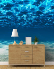 Load image into Gallery viewer, Underwater Wallpaper. View of Tropical Beach Wall Mural #6124
