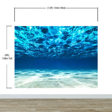 Load image into Gallery viewer, Underwater Wallpaper. View of Tropical Beach Wall Mural #6124
