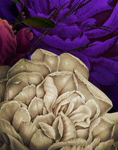 Cargar imagen en el visor de la galería, Melancholy Flower Wall Mural. Black background. #6130
