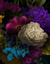 Carregar imagem no visualizador da galeria, Melancholy Flower Wall Mural. Black background. #6130
