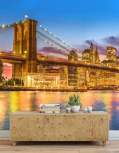 Cargar imagen en el visor de la galería, New York City Brooklyn Bridge Wall Mural Decal Sticker. #6149
