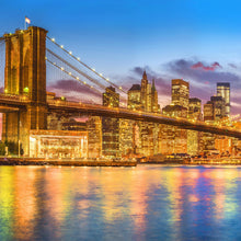 Cargar imagen en el visor de la galería, New York City Brooklyn Bridge Wall Mural Decal Sticker. #6149
