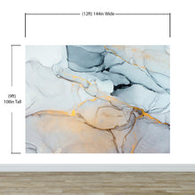 Cargar imagen en el visor de la galería, Marble Stone Quartz Pattern Wall Mural. #6166
