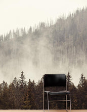 Load image into Gallery viewer, Foggy Misty Forest Tree Over Mountain Wall Mural. #6171
