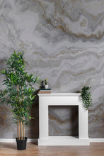 Cargar imagen en el visor de la galería, White Marble Stone Granite Slate Peel and Stick Wallpaper | Removable Wall Mural #6180
