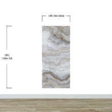 Cargar imagen en el visor de la galería, White Marble Stone Granite Slate Peel and Stick Wallpaper | Removable Wall Mural #6180
