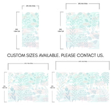 Load image into Gallery viewer, Pastel Botanical Nature Wallpaper Mural. Leafs and Flowers Design. #6195
