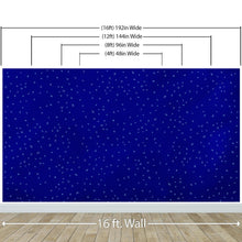 Cargar imagen en el visor de la galería, Starry Night on a Deep Blue Midnight Sky Wall Mural Decal. #6198
