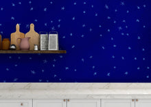Load image into Gallery viewer, Starry Night on a Deep Blue Midnight Sky Wall Mural Decal. #6198
