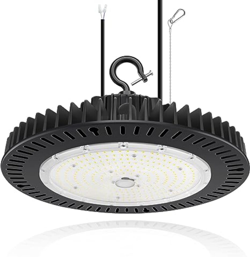 240W UFO LED High Bay Light with 33,600 Lumens, 5000K Daylight White, for Warehouse, Factory, and Other Industrial Applications