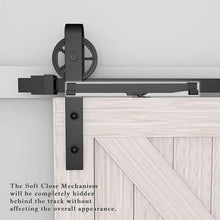 Cargar imagen en el visor de la galería, Barn Door Soft Close Kit in Black
