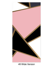 Cargar imagen en el visor de la galería, Modern Decor Gold, Black and Pink Mosaic Peel and Stick Wallpaper | Removable Wall Mural #6210
