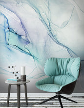 Load image into Gallery viewer, Abstract Ink Pattern Peel and Stick Wallpaper. Removable Wall Mural. (Blue, Green, Purple) #6212
