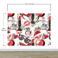 Load image into Gallery viewer, Fashion Cosmetic Make-up Peel and Stick Wallpaper | Removable Wall Mural #6214
