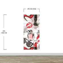 Load image into Gallery viewer, Fashion Cosmetic Make-up Peel and Stick Wallpaper | Removable Wall Mural #6214
