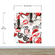 Cargar imagen en el visor de la galería, Fashion Cosmetic Make-up Peel and Stick Wallpaper | Removable Wall Mural #6214
