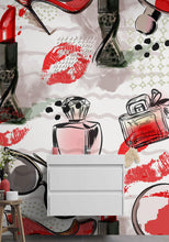 Cargar imagen en el visor de la galería, Fashion Cosmetic Make-up Peel and Stick Wallpaper | Removable Wall Mural #6214
