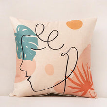 Load image into Gallery viewer, Abstract Face Cushion Covers
