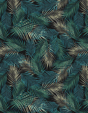 Cargar imagen en el visor de la galería, Tropical Palm Leave Pattern Peel and Stick Wall Mural. #6264
