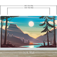 Load image into Gallery viewer, Colorful Colorado Mountain Sunset Mural #6270
