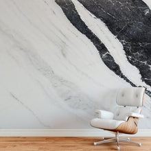 Load image into Gallery viewer, Black and White Marble Stone Granite Slate Wall Mural. Peel and Stick. #6273
