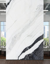 Cargar imagen en el visor de la galería, Black and White Marble Stone Granite Slate Wall Mural. Peel and Stick. #6273
