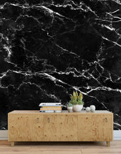 Load image into Gallery viewer, Black Marble Stone Granite Slate Peel and Stick Wallpaper | Removable Wall Mural #6274
