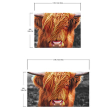 Load image into Gallery viewer, Highland Cow Cattle Head Wall Mural - Farmhouse Charm for Your Home. #6279
