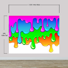 Load image into Gallery viewer, Bright Color Dripping Ink Splatter Wall Mural. #6285
