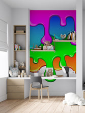 Cargar imagen en el visor de la galería, Bright Color Dripping Ink Splatter Wall Mural. #6285
