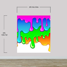 Cargar imagen en el visor de la galería, Bright Color Dripping Ink Splatter Wall Mural. #6285
