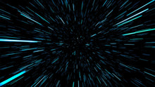 Load image into Gallery viewer, Lightspeed Through Hyperspace Wall Mural. Peel and Sticker Wallpaper. #6286
