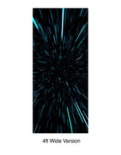 Load image into Gallery viewer, Lightspeed Through Hyperspace Wall Mural. Peel and Sticker Wallpaper. #6286
