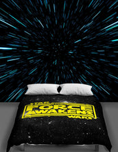 Load image into Gallery viewer, Lightspeed Through Hyperspace Wall Mural. Peel and Sticker Wallpaper. #6286
