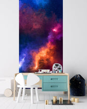 Cargar imagen en el visor de la galería, Space Galaxy Nebula Wall Mural Peel and Sticker Wallpaper. #6295
