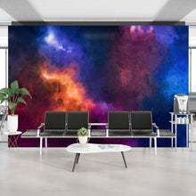 Cargar imagen en el visor de la galería, Space Galaxy Nebula Wall Mural Peel and Sticker Wallpaper. #6295
