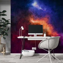 Load image into Gallery viewer, Space Galaxy Nebula Wall Mural Peel and Sticker Wallpaper. #6295
