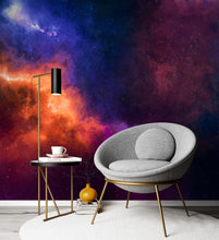 Cargar imagen en el visor de la galería, Space Galaxy Nebula Wall Mural Peel and Sticker Wallpaper. #6295
