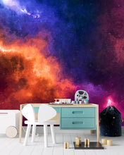 Cargar imagen en el visor de la galería, Space Galaxy Nebula Wall Mural Peel and Sticker Wallpaper. #6295
