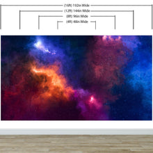 Load image into Gallery viewer, Space Galaxy Nebula Wall Mural Peel and Sticker Wallpaper. #6295
