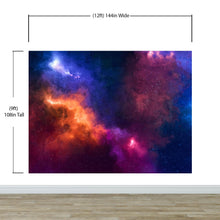 Load image into Gallery viewer, Space Galaxy Nebula Wall Mural Peel and Sticker Wallpaper. #6295
