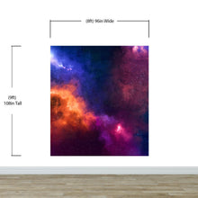 Load image into Gallery viewer, Space Galaxy Nebula Wall Mural Peel and Sticker Wallpaper. #6295
