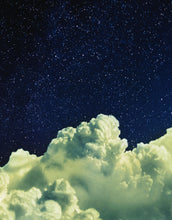 Carregar imagem no visualizador da galeria, Dreamy Cloudy Night Among the Stars Wall Mural. Abstract Night Sky, Stars and Clouds. Peel and Stick Wallpaper. #6300
