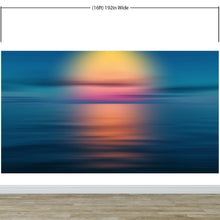 Carregar imagem no visualizador da galeria, Sunset over the Ocean Horizon Wall Mural. Peel and Stick Wallpaper. #6308
